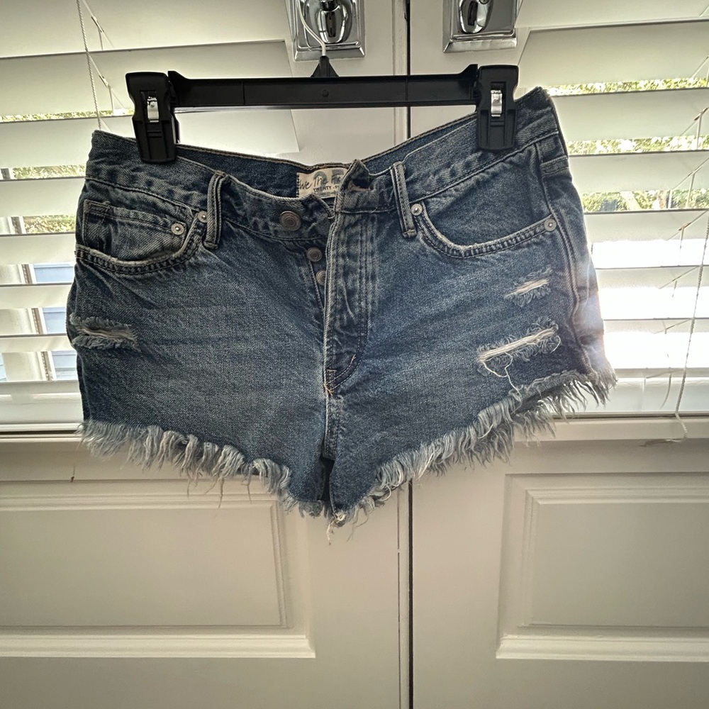 Free People jean shorts